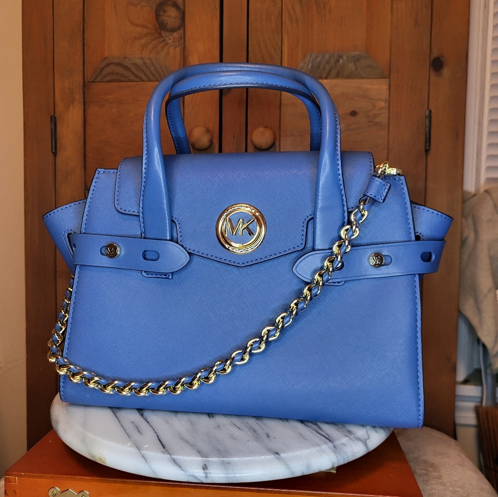 Michael Kors Blue Leather Handbag